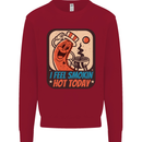 BBQ Smokin Hot Today Funny Grill Kids Sweatshirt Jumper Red