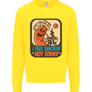 BBQ Smokin Hot Today Funny Grill Kids Sweatshirt Jumper Yellow