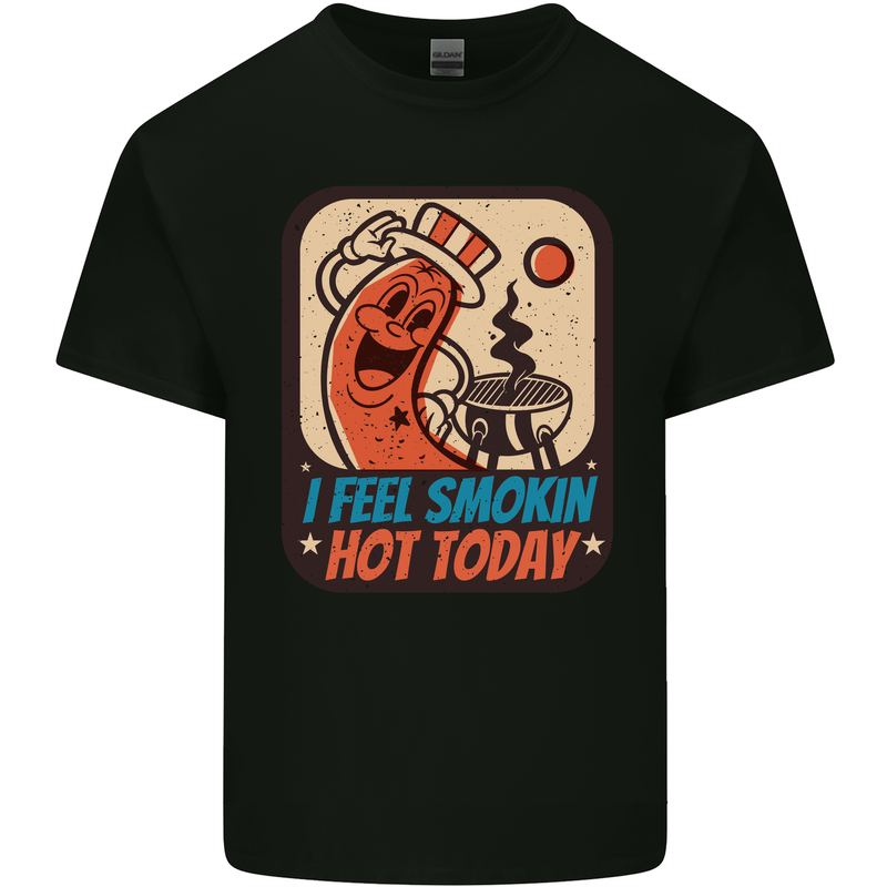 BBQ Smokin Hot Today Funny Grill Kids T-Shirt Childrens Black