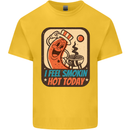 BBQ Smokin Hot Today Funny Grill Kids T-Shirt Childrens Yellow