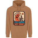 BBQ Smokin Hot Today Funny Grill Mens 80% Cotton Hoodie Caramel Latte