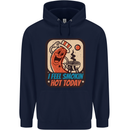 BBQ Smokin Hot Today Funny Grill Mens 80% Cotton Hoodie Navy Blue