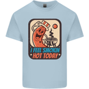 BBQ Smokin Hot Today Funny Grill Mens Cotton T-Shirt Tee Top Light Blue