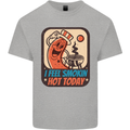 BBQ Smokin Hot Today Funny Grill Mens Cotton T-Shirt Tee Top Sports Grey