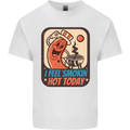 BBQ Smokin Hot Today Funny Grill Mens Cotton T-Shirt Tee Top White