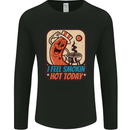 BBQ Smokin Hot Today Funny Grill Mens Long Sleeve T-Shirt Black