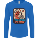BBQ Smokin Hot Today Funny Grill Mens Long Sleeve T-Shirt Royal Blue
