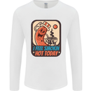 BBQ Smokin Hot Today Funny Grill Mens Long Sleeve T-Shirt White
