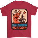 BBQ Smokin Hot Today Funny Grill Mens T-Shirt 100% Cotton Red
