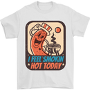 BBQ Smokin Hot Today Funny Grill Mens T-Shirt 100% Cotton White