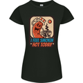 BBQ Smokin Hot Today Funny Grill Womens Petite Cut T-Shirt Black