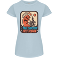 BBQ Smokin Hot Today Funny Grill Womens Petite Cut T-Shirt Light Blue