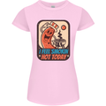 BBQ Smokin Hot Today Funny Grill Womens Petite Cut T-Shirt Light Pink