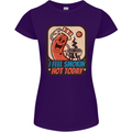 BBQ Smokin Hot Today Funny Grill Womens Petite Cut T-Shirt Purple