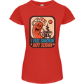 BBQ Smokin Hot Today Funny Grill Womens Petite Cut T-Shirt Red