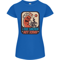 BBQ Smokin Hot Today Funny Grill Womens Petite Cut T-Shirt Royal Blue