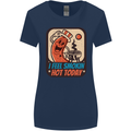 BBQ Smokin Hot Today Funny Grill Womens Wider Cut T-Shirt Navy Blue