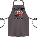 BBQ Weekend Forecast BBQing Alcohol Beer Cotton Apron 100% Organic Dark Grey