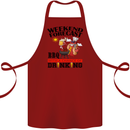 BBQ Weekend Forecast BBQing Alcohol Beer Cotton Apron 100% Organic Maroon