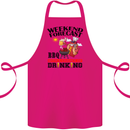 BBQ Weekend Forecast BBQing Alcohol Beer Cotton Apron 100% Organic Pink