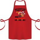 BBQ Weekend Forecast BBQing Alcohol Beer Cotton Apron 100% Organic Red