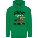 BBQ Weekend Forecast BBQing Alcohol Beer Mens 80% Cotton Hoodie Irish Green