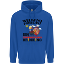 BBQ Weekend Forecast BBQing Alcohol Beer Mens 80% Cotton Hoodie Royal Blue