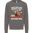 BBQ Weekend Forecast BBQing Alcohol Beer Mens Sweatshirt Jumper Charcoal