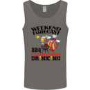 BBQ Weekend Forecast BBQing Alcohol Beer Mens Vest Tank Top Charcoal
