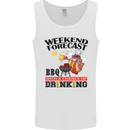 BBQ Weekend Forecast BBQing Alcohol Beer Mens Vest Tank Top White