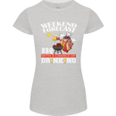 BBQ Weekend Forecast BBQing Alcohol Beer Womens Petite Cut T-Shirt Sports Grey