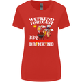 BBQ Weekend Forecast BBQing Alcohol Beer Womens Wider Cut T-Shirt Red