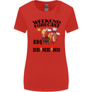 BBQ Weekend Forecast BBQing Alcohol Beer Womens Wider Cut T-Shirt Red