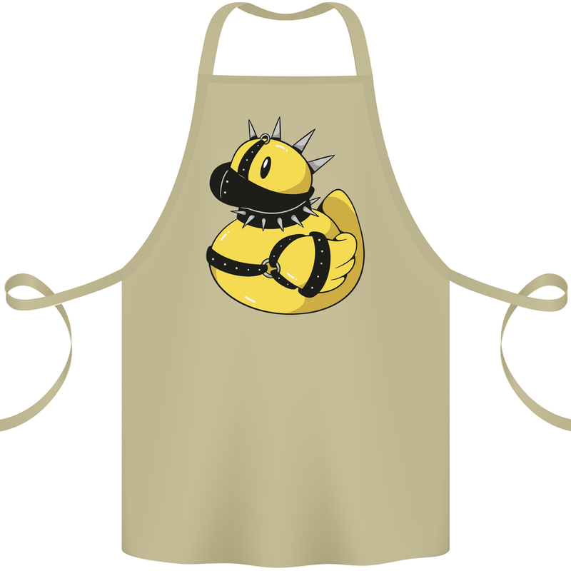 BDSM Rubber Duck Funny Bondage Cotton Apron 100% Organic Khaki