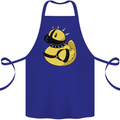 BDSM Rubber Duck Funny Bondage Cotton Apron 100% Organic Royal Blue