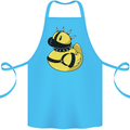 BDSM Rubber Duck Funny Bondage Cotton Apron 100% Organic Turquoise
