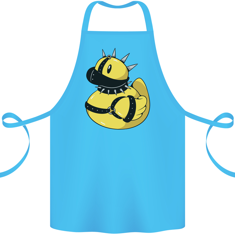 BDSM Rubber Duck Funny Bondage Cotton Apron 100% Organic Turquoise