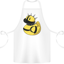 BDSM Rubber Duck Funny Bondage Cotton Apron 100% Organic White