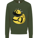 BDSM Rubber Duck Funny Bondage Kids Sweatshirt Jumper Forest Green