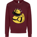 BDSM Rubber Duck Funny Bondage Kids Sweatshirt Jumper Maroon