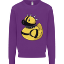 BDSM Rubber Duck Funny Bondage Kids Sweatshirt Jumper Purple