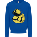 BDSM Rubber Duck Funny Bondage Kids Sweatshirt Jumper Royal Blue
