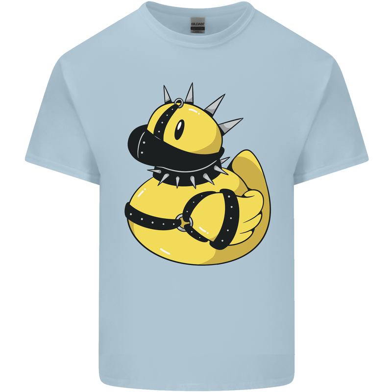 BDSM Rubber Duck Funny Bondage Kids T-Shirt Childrens Light Blue