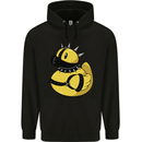 BDSM Rubber Duck Funny Bondage Mens 80% Cotton Hoodie Black