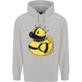 BDSM Rubber Duck Funny Bondage Mens 80% Cotton Hoodie Sports Grey