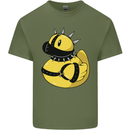 BDSM Rubber Duck Funny Bondage Mens Cotton T-Shirt Tee Top Military Green