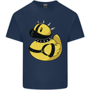 BDSM Rubber Duck Funny Bondage Mens Cotton T-Shirt Tee Top Navy Blue