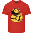 BDSM Rubber Duck Funny Bondage Mens Cotton T-Shirt Tee Top Red