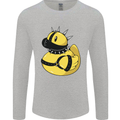 BDSM Rubber Duck Funny Bondage Mens Long Sleeve T-Shirt Sports Grey