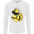 BDSM Rubber Duck Funny Bondage Mens Long Sleeve T-Shirt White